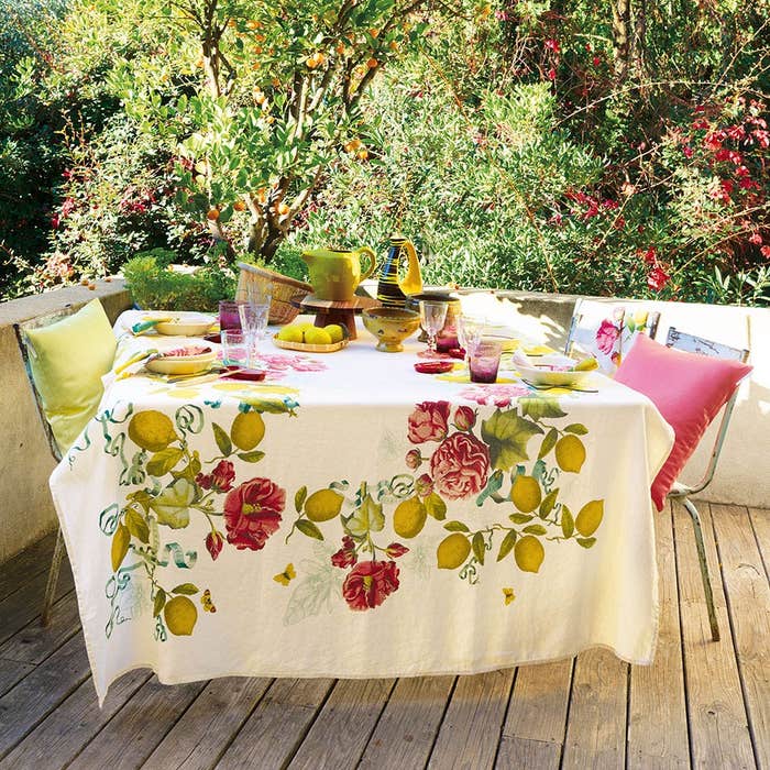 Citrons De Menton Tablecloth - Romance - Cotton