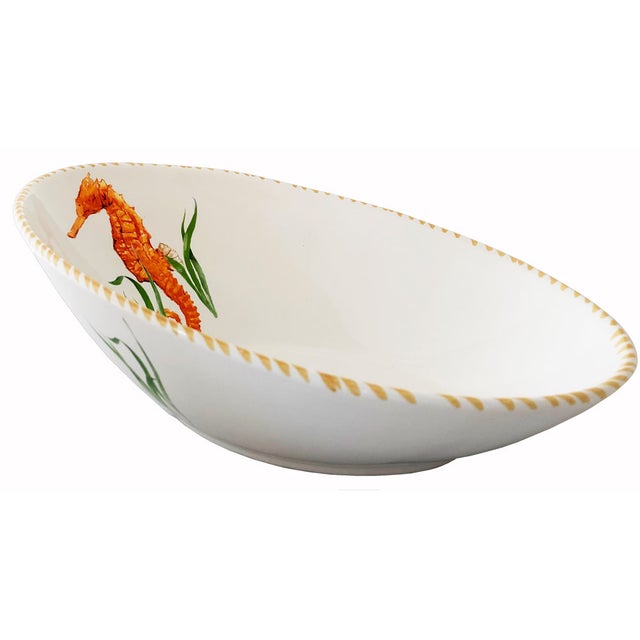 Seahorse Diagonal Bowl