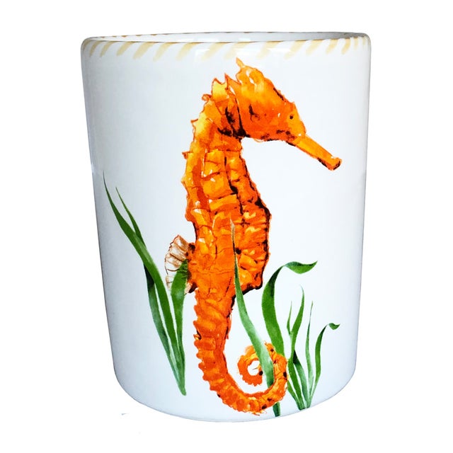 Seahorse Wine Bottle Holder/Utensil Holder