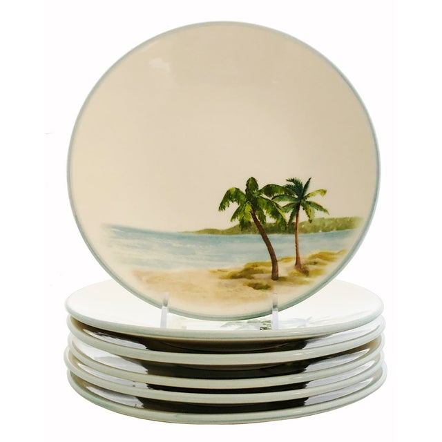 Palm Breezes Salad/Dessert Plates (set of 6)