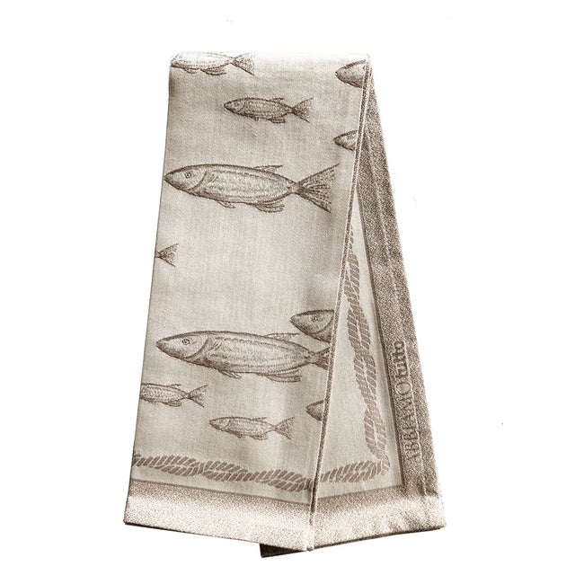 Kitchen Towel -FISH- Natural 100% cotton