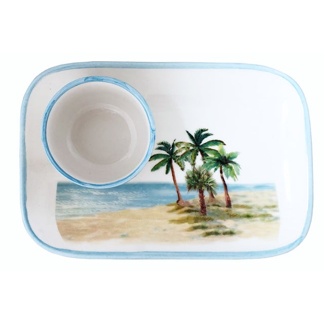 Palm Breezes Tray and Small Bowl Set
