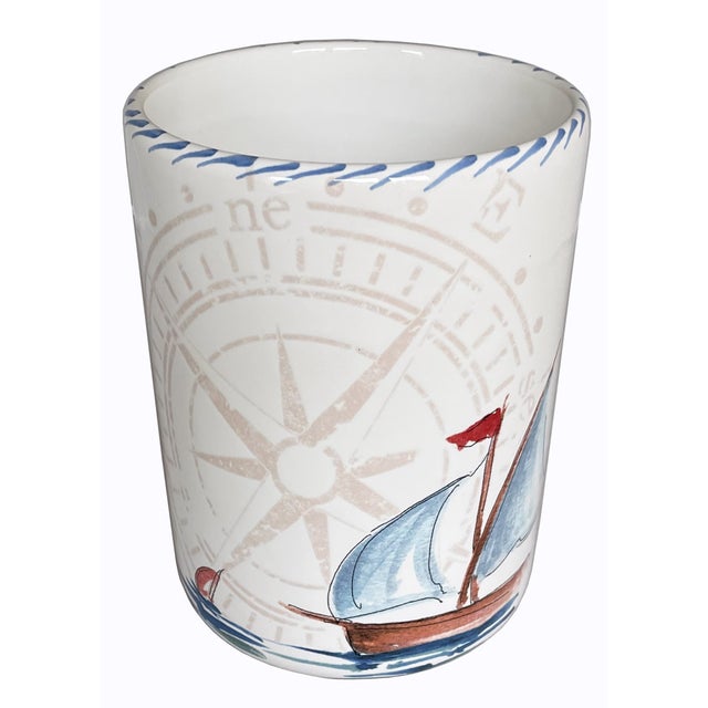 Sailboat Wine Bottle/Utensil Holder