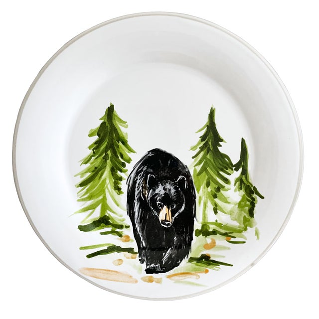 Black Bear Salad/Dessert Plates (Set of 6)