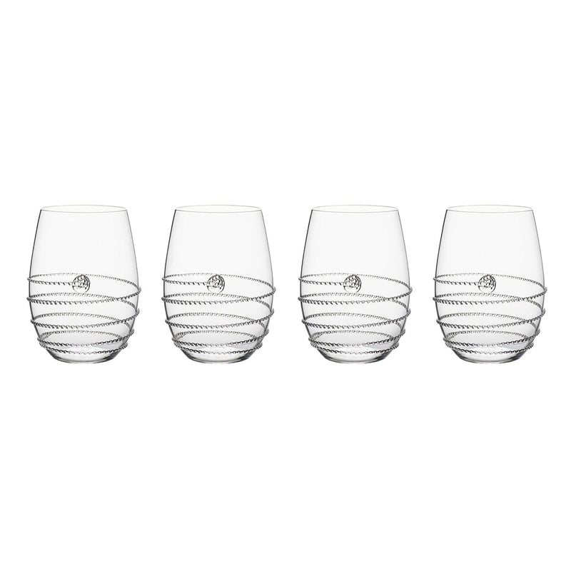 Amalia Stemless White Wine Glass Set/4