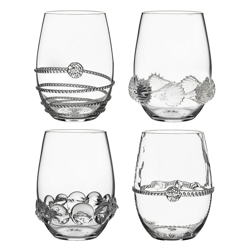 Heritage Stemless Wine Glass Assorted Set/4