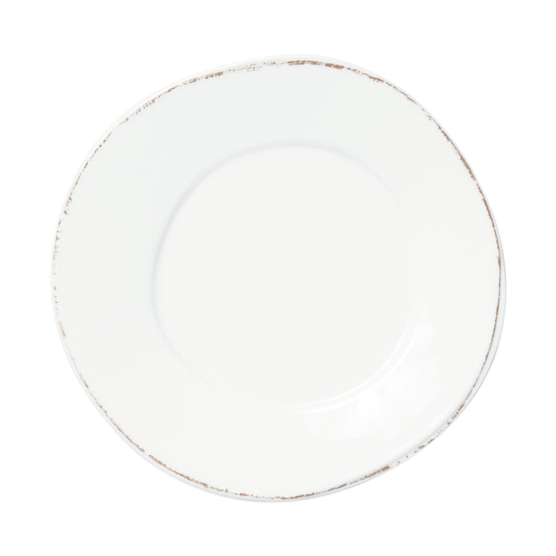 Melamine Lastra White Dinner Plate