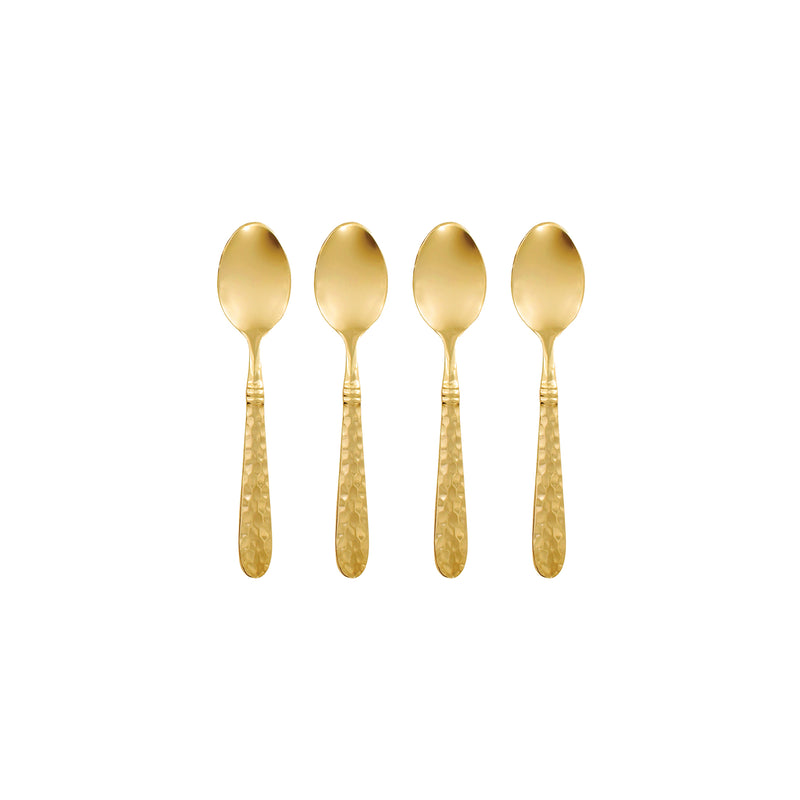 Martellato Gold Demitasse Spoons - Set of 4