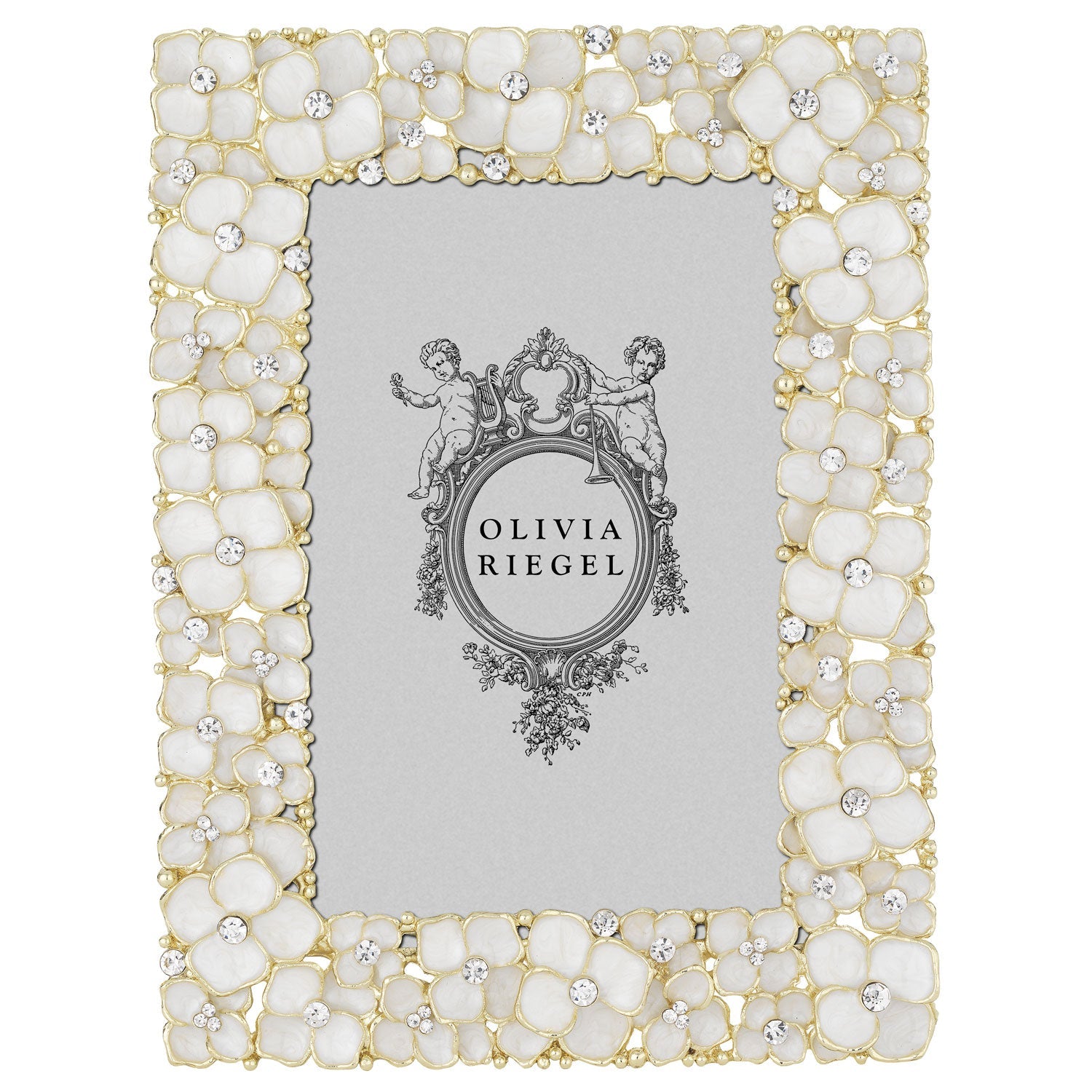 置物 Olivia Olivia Taupe and White Magnolia Vase Door Hanger – Home