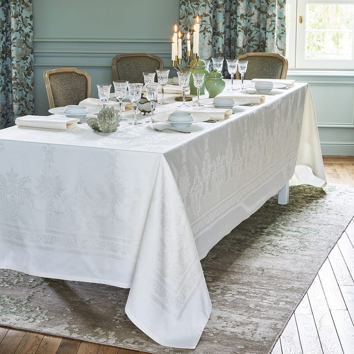Beauregard Tablecloth - Blanc - Cotton