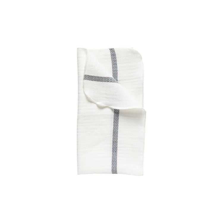 NAPKIN WHITE-BLUE 50%LI/50%CO (CAROLINA)