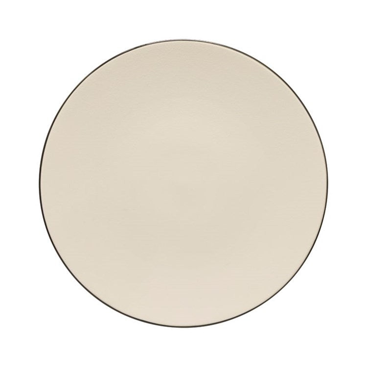 CHARGER PLATE 14in-NATURAL W/BLACK RIM (AUGUSTA)