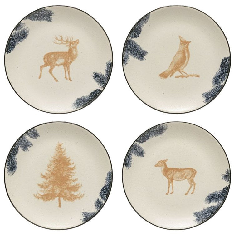 ST4 SALAD/DESSERT PLATES 9in ASMT-PINE (ELEMENTS)
