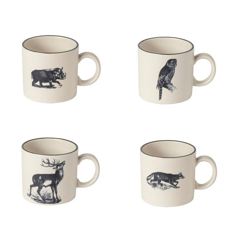 ST4 MUGS 12oz ASMT-FAUNA (ELEMENTS)