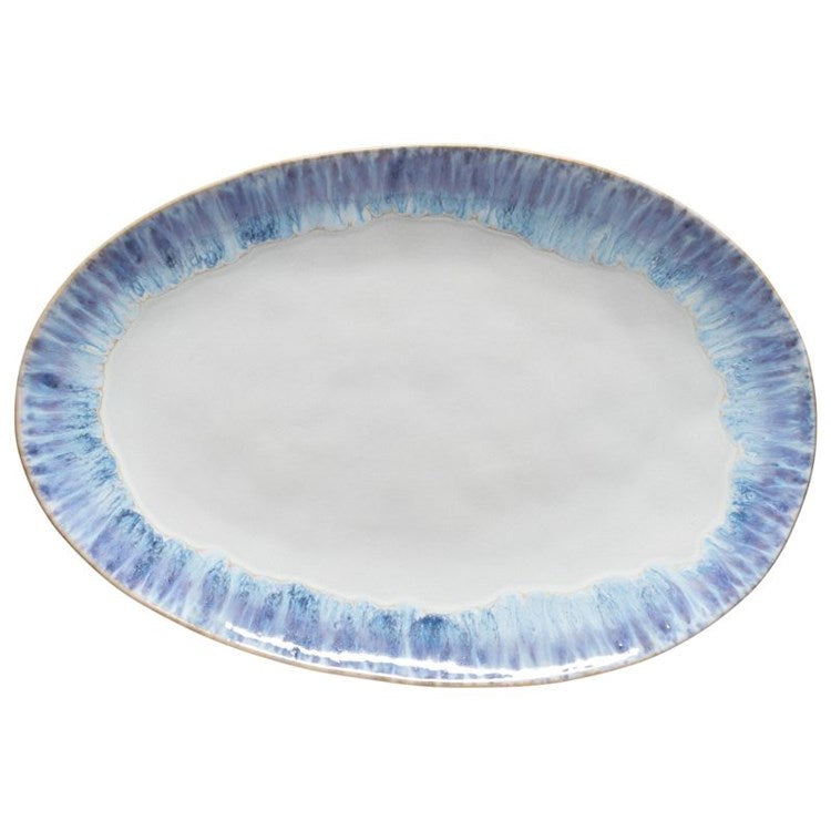 PLATTER OVAL 16in-RIA BLUE (BRISA)