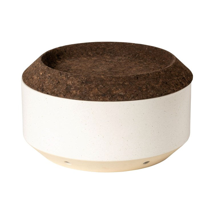 ONION CANISTER CORK LID-WHITE (MODERN STORAGE)