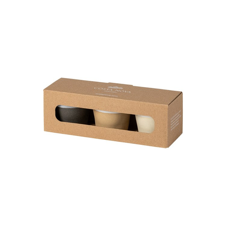 S/3 ESPRESSO GIFT BOX-MULTI (GRESPRESSO NATURE)