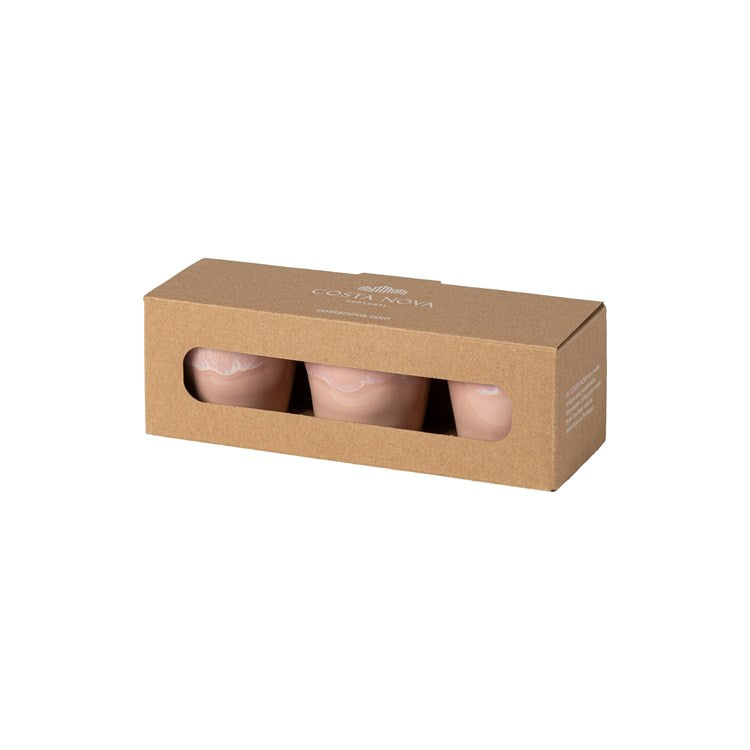 S/3 ESPRESSO GIFT BOX-PINK (GRESPRESSO ECOGRES)