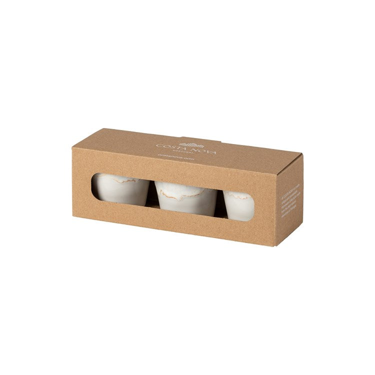 S/3 ESPRESSO GIFT BOX-WHITE (GRESPRESSO ECOGRES)