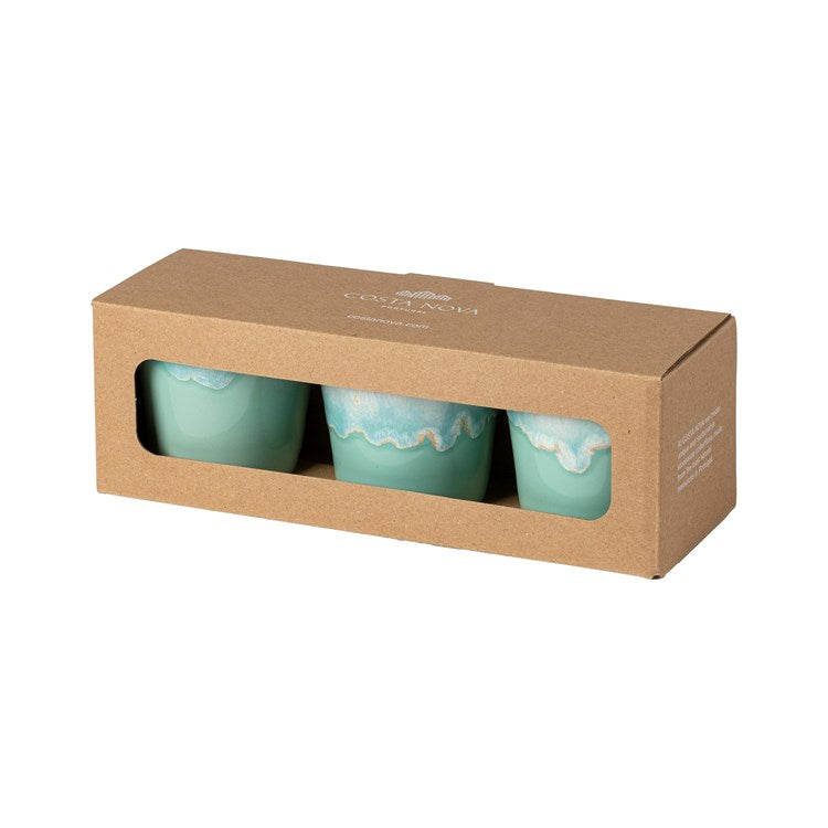 S/3 LUNGO GIFT BOX-AQUA (GRESPRESSO ECOGRES)