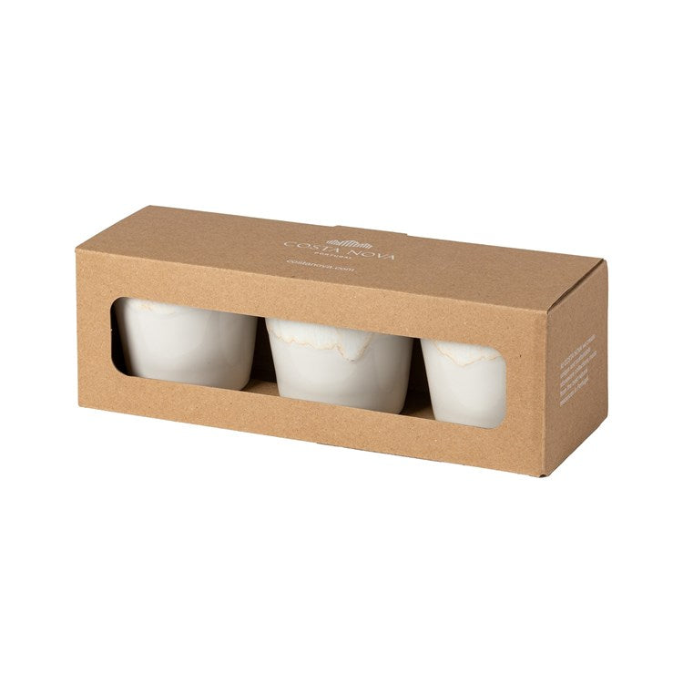 S/3 LUNGO GIFT BOX-WHITE (GRESPRESSO ECOGRES)