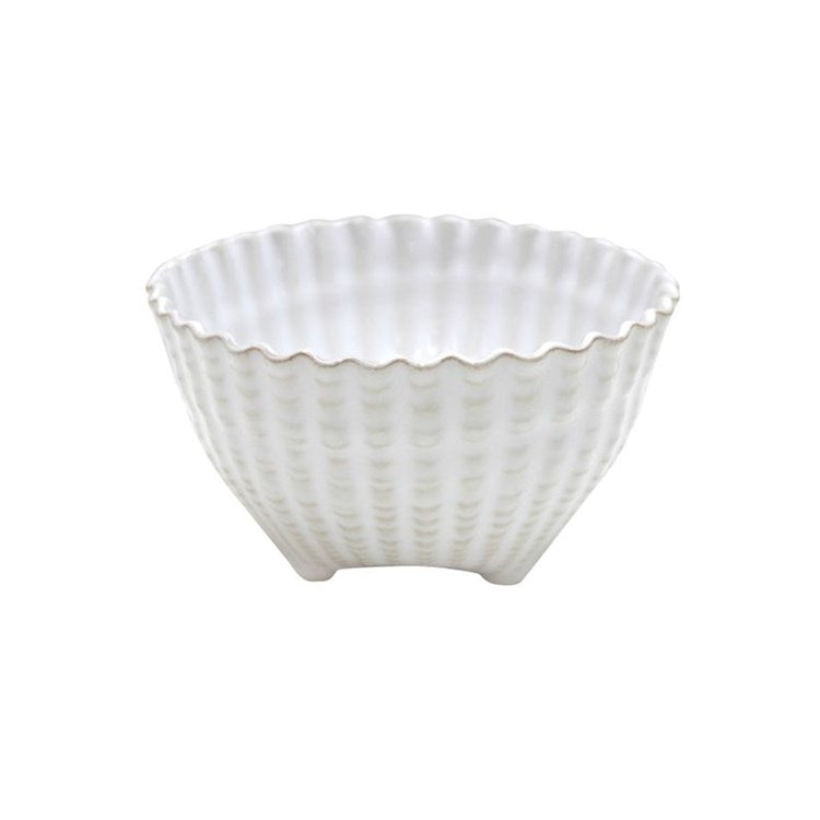 FOOTED SHELL BOWL 6in-WHITE (APARTE)