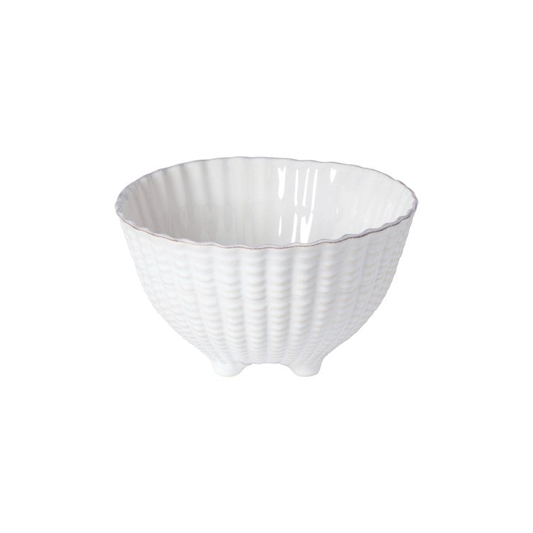 FOOTED SHELL BOWL 8in-WHITE (APARTE)