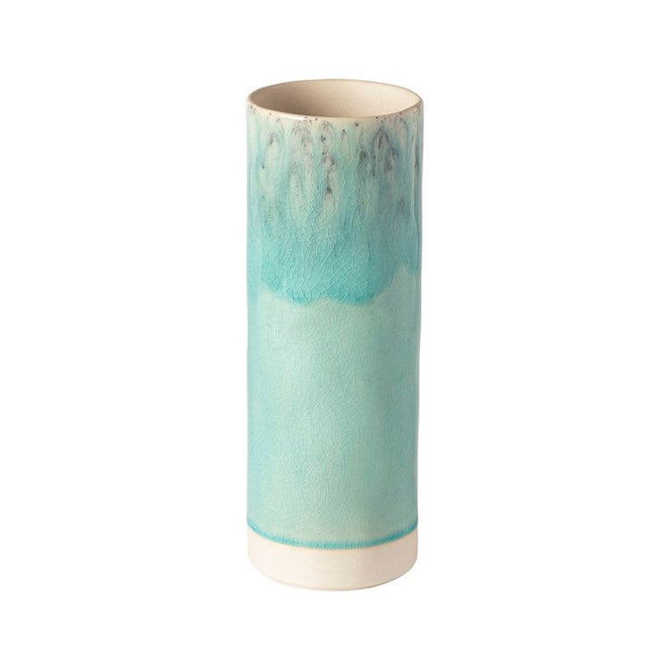 VASE CYLINDER 10in-BLUE (MADEIRA)