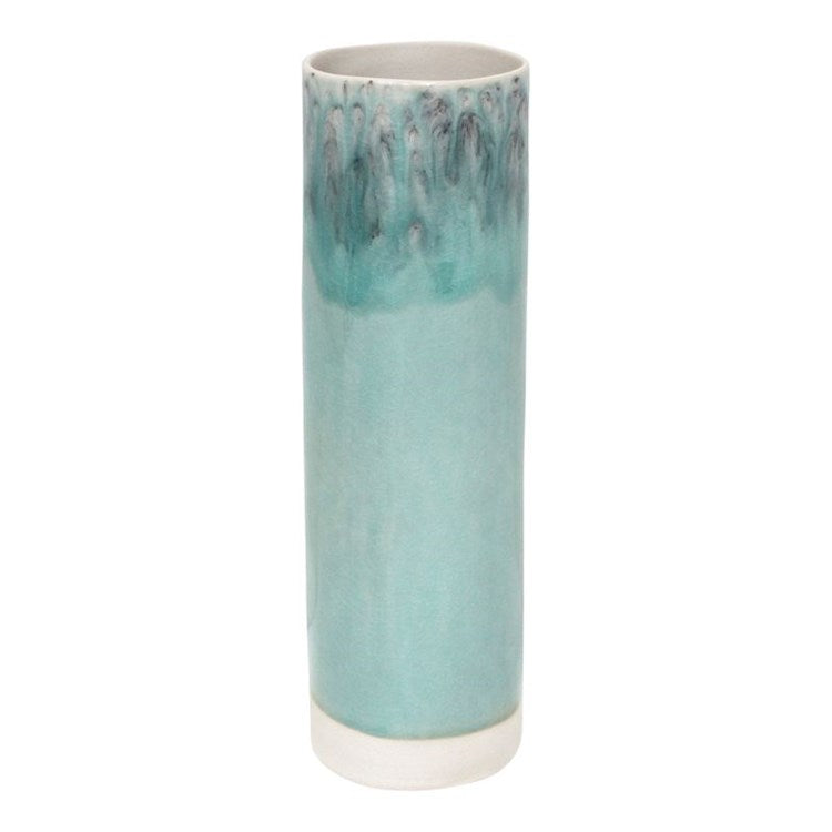 VASE CYLINDER 12in-BLUE (MADEIRA)