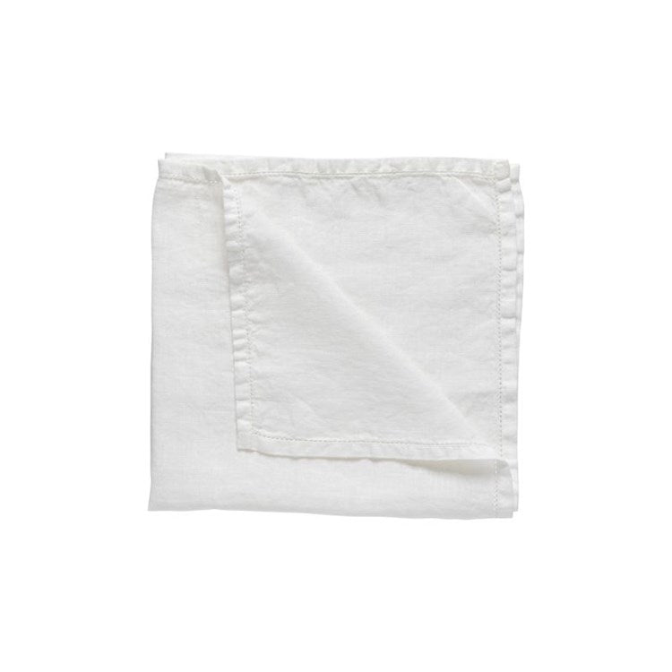 NAPKIN 100% LI AJOUR-WHITE (LUISA)