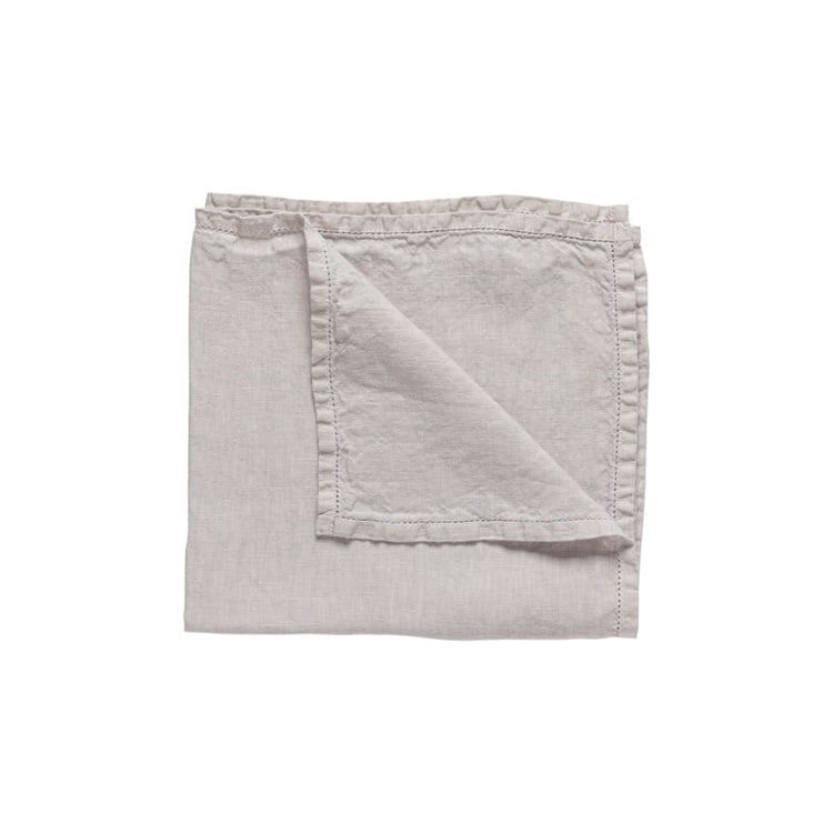 NAPKIN 100% LI AJOUR-GREY (LUISA)