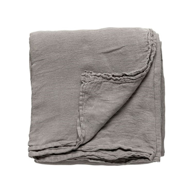 TABLECLOTH 100% LI 69X98.5in-DUSK GREY (MARIA)