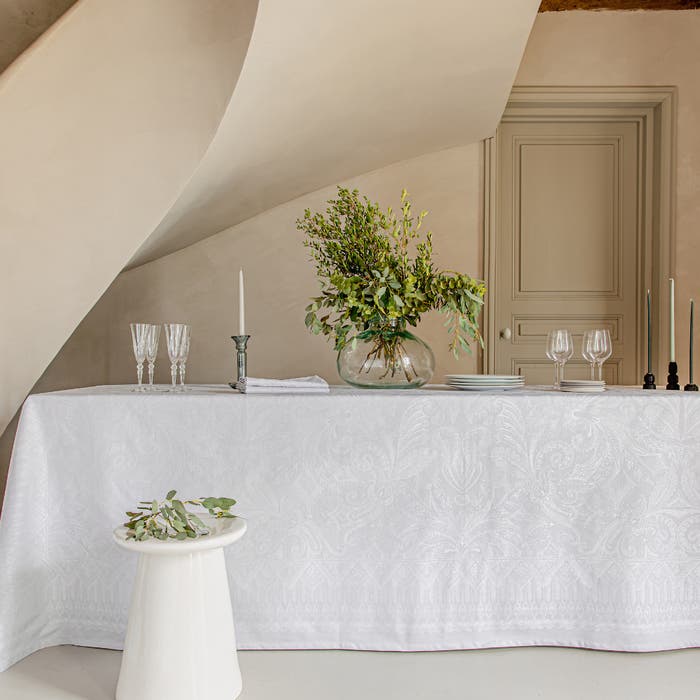 Grace Bicolores Tablecloth - Perle - Cotton