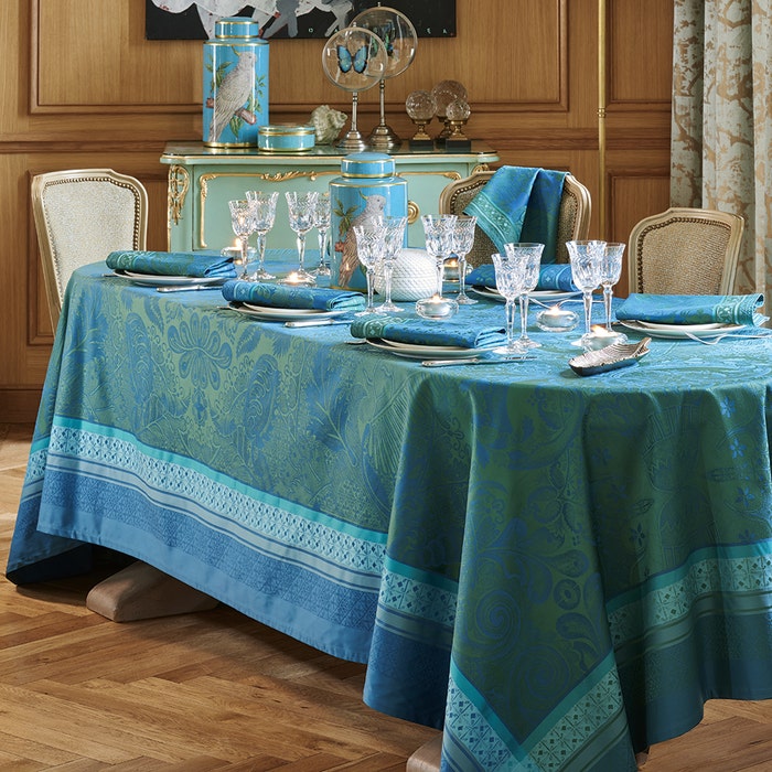 Isaphire Tablecloth - Emeraude - Cotton