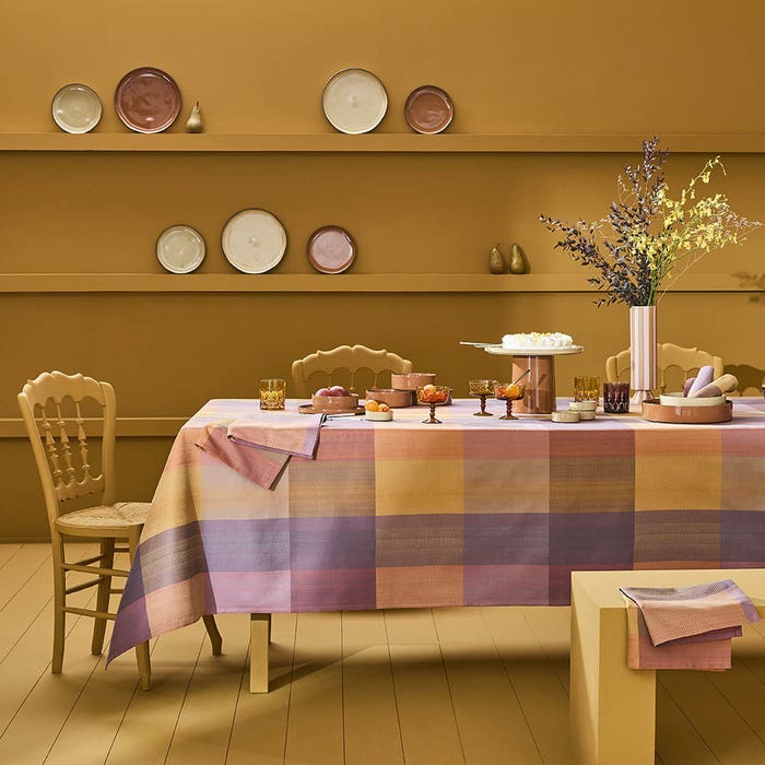 Mille Ecossais Tablecloth - Velvet - Cotton