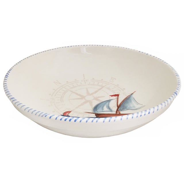 Sailboat Serving Bowl