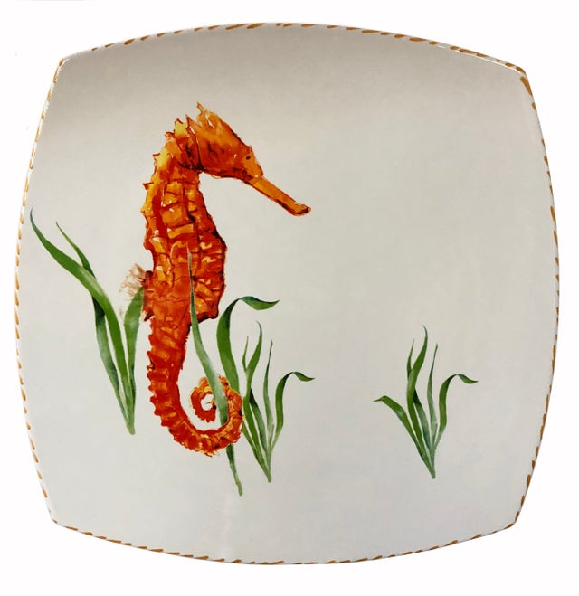 Seahorse - Square Plate Large