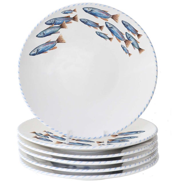 School of Fish Salad/Dessert Plates (set of 6)