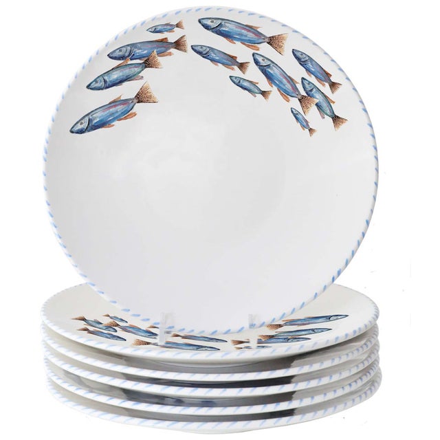 School of Fish Dinner Plates (set of 6)