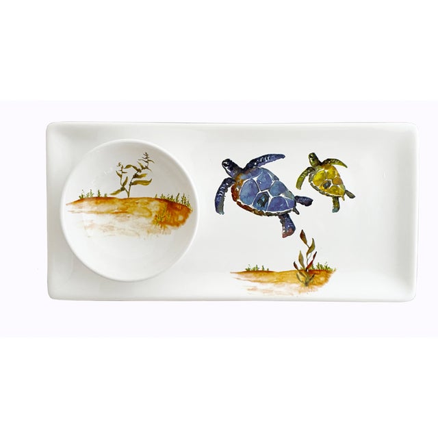 Under the Sea Turtle Tray and Small Bowl Set