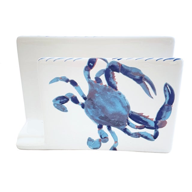 Blue Crab Napkin Holder/Folder Holder